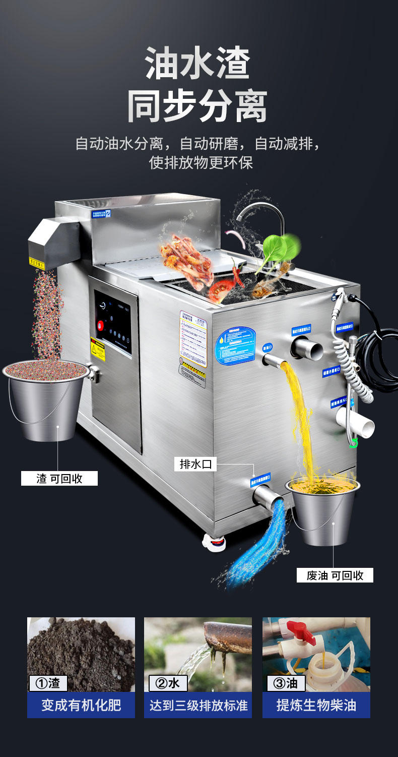 太阳集团垃圾处理器油水渣同步分离2 太阳集团垃圾处理器油水渣同步分离2
