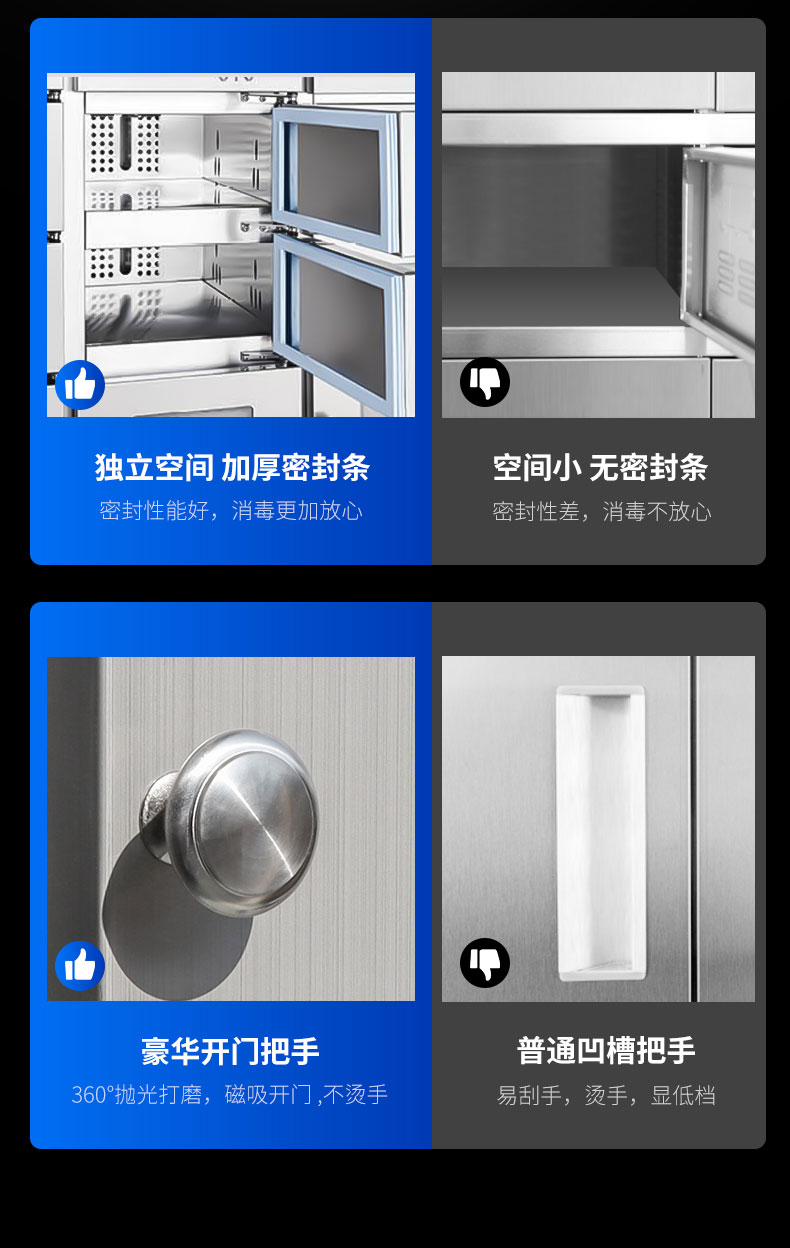 太阳集团多室消毒柜与其他消毒柜对比2 太阳集团多室消毒柜与其他消毒柜对比2