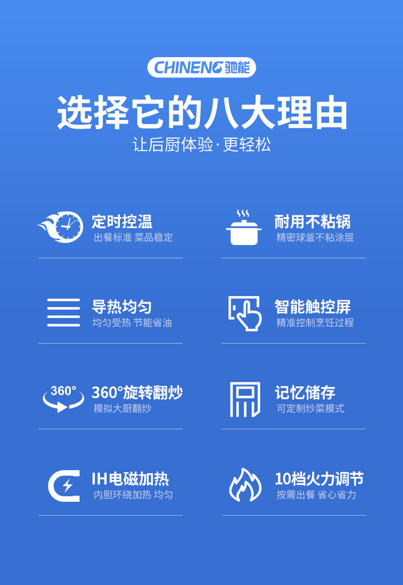 太阳集团小型炒菜机八大性能