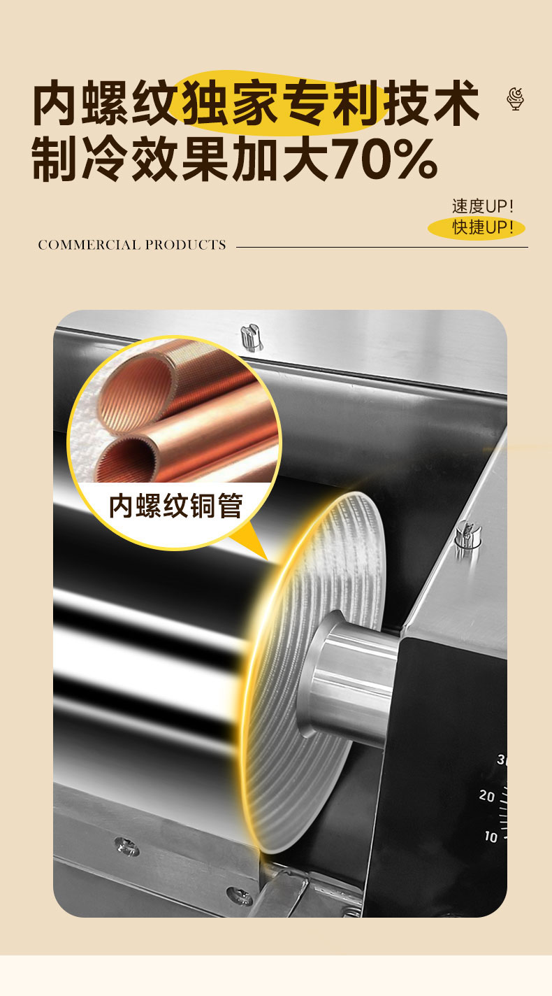 太阳集团雪花冰机内螺纹铜管 太阳集团雪花冰机内螺纹铜管