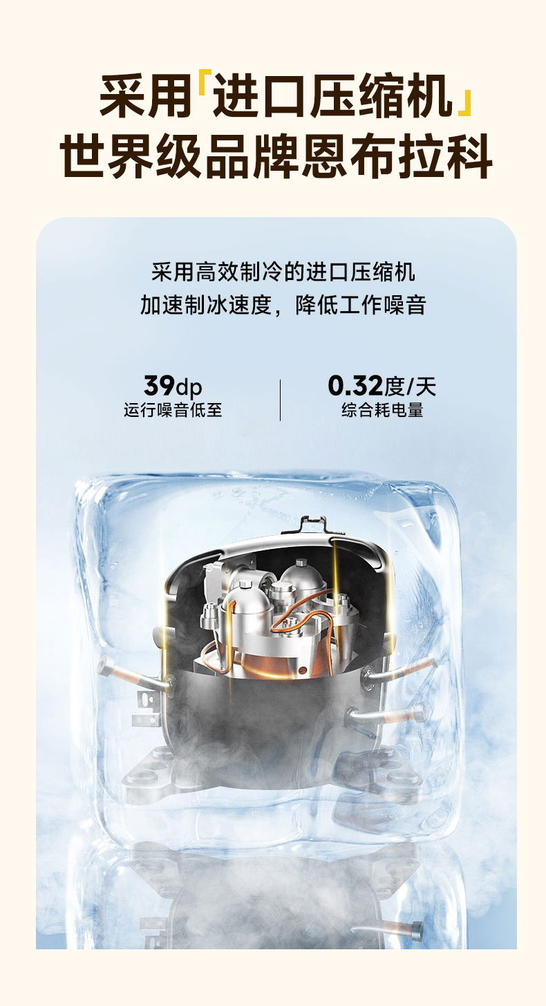 太阳集团雪花冰机恩布拉科进口压缩机 太阳集团雪花冰机恩布拉科进口压缩机